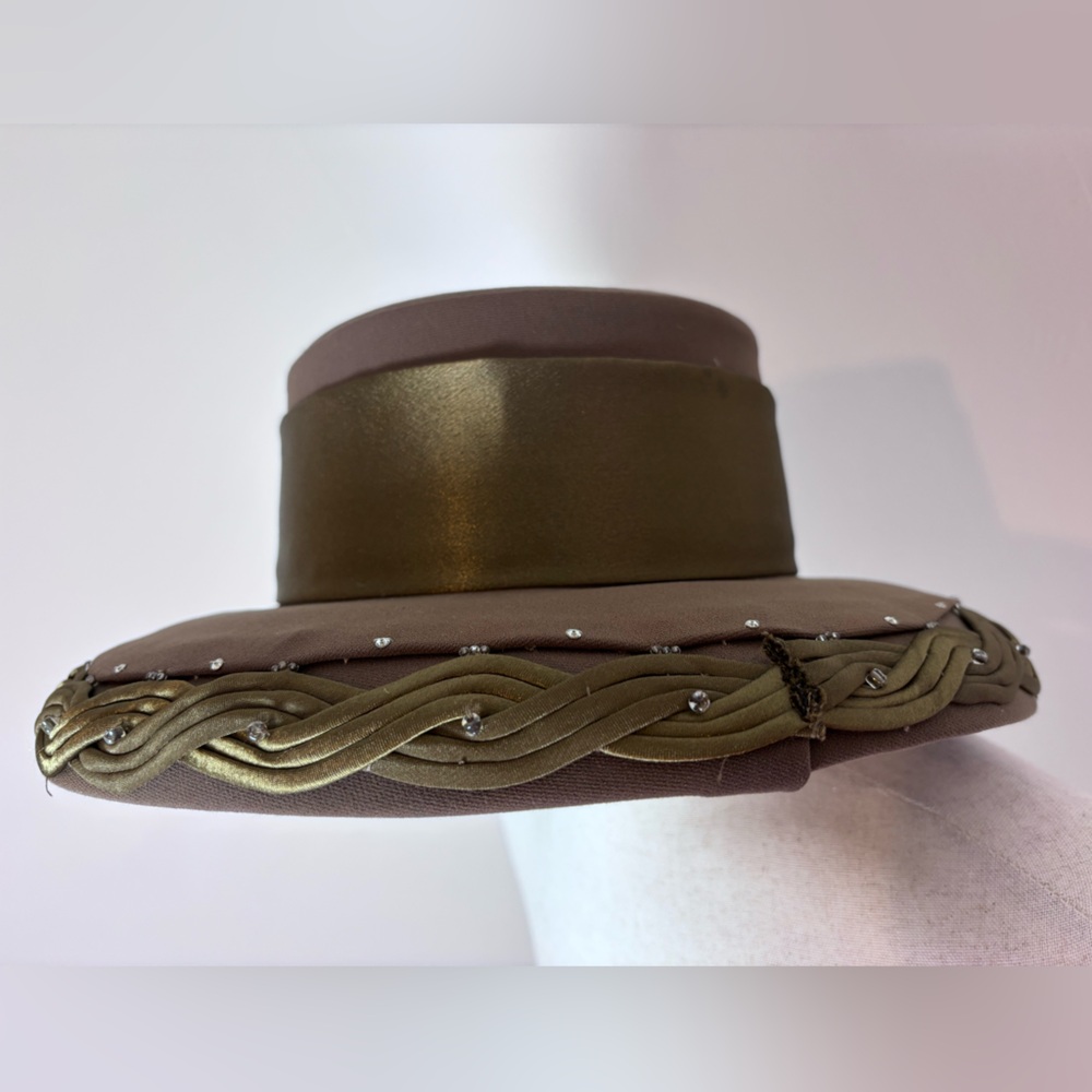 Ben Marc International 100% wool shell hat brown formal hat - Picture 10 of 10